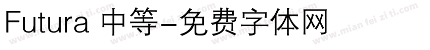Futura 中等字体转换